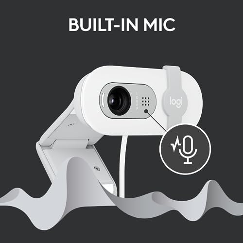 Logitech Brio 100 Full HD 1080p Webcam for Streaming and Meetings - White - Image 5
