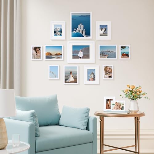 Vittanly 14 Pack Picture Frames Collage Wall Decor, White - Image 3