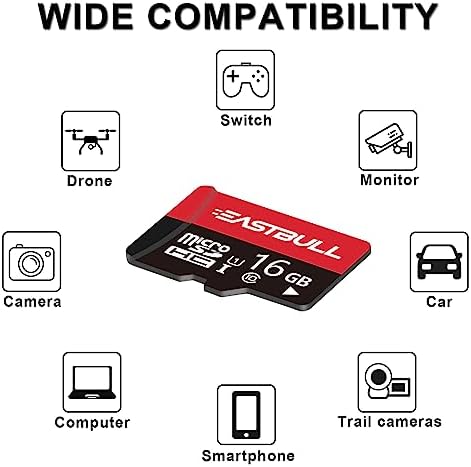EASTBULL 16GB 10-Pack of Micro SD Card Class 10 UHS-I U1 SDHC SD Cards Pack - Image 5