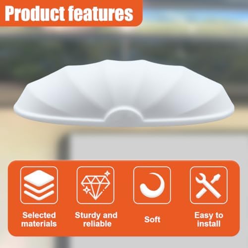 YoRise Car Rear View Camera Protection, Silicone Anti-Rain Waterproof Reversing Camera Cover for Clear Image, Automotive Backup Cameras Modification Accessories for Car, Truck (White) - Image 5