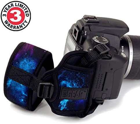 USA Gear DualGRIP Professional Grip Camera Hand Strap with Neoprene Design and Metal Plate - Compatible with Canon, Fujifilm, Nikon, Sony, and more DSLR, Mirrorless, Point & Shoot Cameras (Galaxy) - Image 2