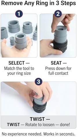 Camera Lens Repair Tool Kit (8-83mm) – 9-Piece Rubber Lens Ring Remover & Filter Wrench Set – Friction Grip Spanner for DSLR, Vintage Lens & Fungus Removal – Non-Marring Opener - Image 3