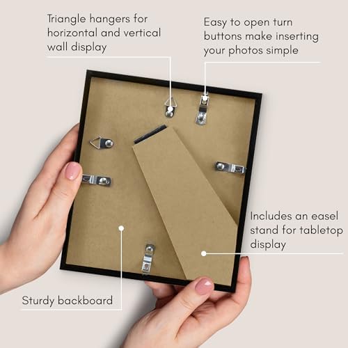 Americanflat 7x8 Picture Frame - Slim Molding - Black - Image 6