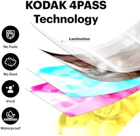 KODAK Mini Shot 2 Retro 2x3” Instant Digital Camera & Photo Printer, 8 Sheets, 2-in-1 Portable Print Camera, Bluetooth Smartphone Printer for iOS & Android, 4PASS Dye Sublimation, Yellow - Image 3