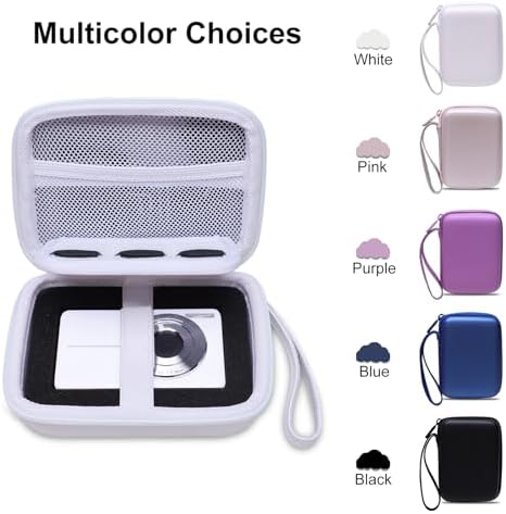 L LTGEM Digital Camera Case Compatible with KODAK PIXPRO FZ55/FZ45, Canon ELPH 180/190, Sony DSCW830/DSCW800, CAMKORY, QUMCOU, Lecran Digital Cameras, White(Case Only) - Image 6
