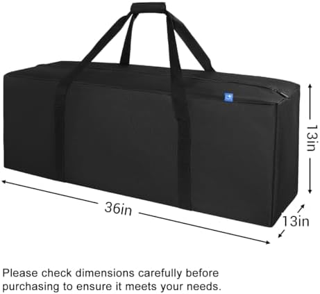 COOLBEBE 36-Inch Large Travel Duffle Bag, 100L Heavy Duty Luggage, Black - Image 7