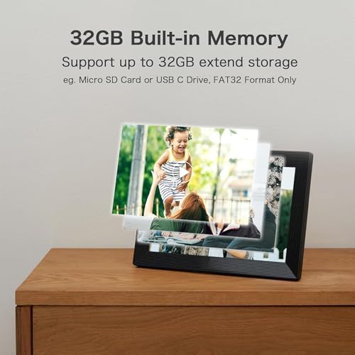 Frameo Digital Picture Frame, WiFi 10.1 Inch Digital Photo Frame, 32GB - Image 5