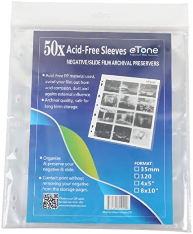 100x eTone Archival Storage Sheets 120 Negative Page Preservers (100x120) - Image 2