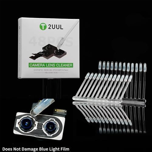 Portable Mobile Phone Camera Lens Cleaner Resin Synthetic Stick Dust Fingerprint Removal Stick for Phone Camera Lens Screen Cleaning Tool,48Pcs/Box - Image 2