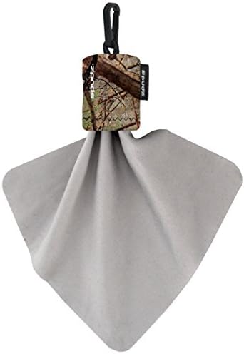 SPUDZ Classic Microfiber Lens Cleaner – Clip-On Pouch, Washable – for Binoculars, Scopes, Glasses, Screens | Classic | Camo, 10 x 10 Inch by SPUDZ