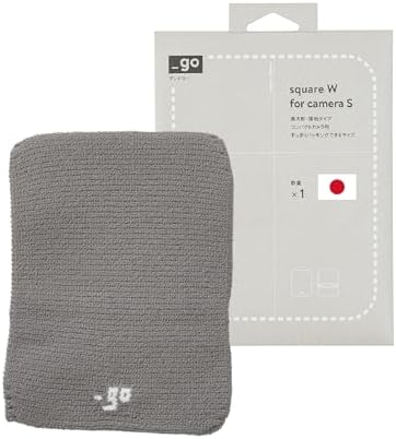 Camera Cover, Square W, Made in Japan, S size, Light Gray by PACKINGKNIT_GO