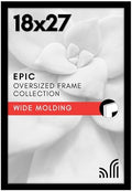Americanflat 18x27 Poster Frame - Engineered Wood - Black by Americanflat