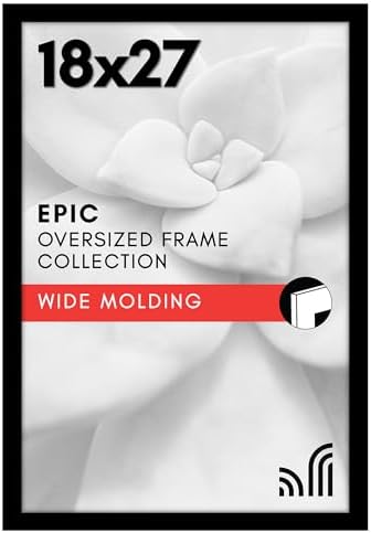 Americanflat 18x27 Poster Frame - Engineered Wood - Black by Americanflat