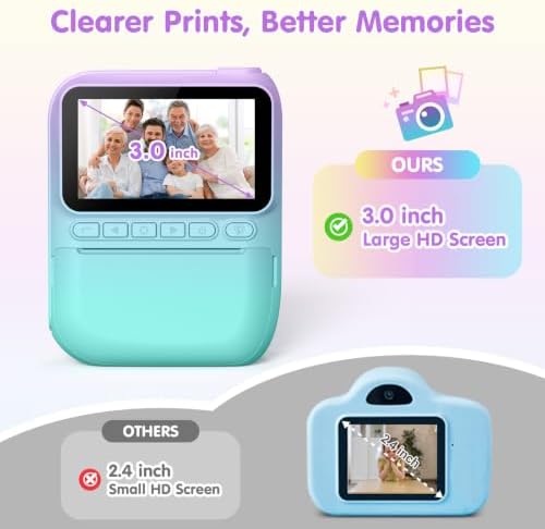 Gofunly HD Instant Print Camera: Printed Photos Clear No blurriness - Image 2