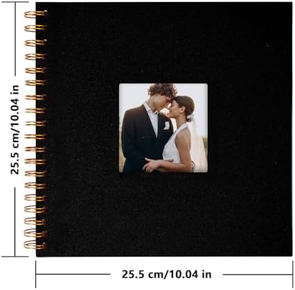 Scrapbook Photo Album, Linen Covered, 10x10 Inches, 20 Sheets/40 Pages - Image 3