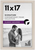 Americanflat 11x17 Picture Frame with Shatter-Resistant Glass - Signature Collection - Gallery-Style Frames Made of Engineered Wood - Photo Frame for Wall Display - Light Wood by Americanflat