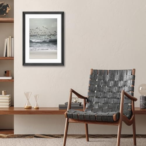 Americanflat 17x23 Poster Frame - Matted to 13x19 - Black - Image 5