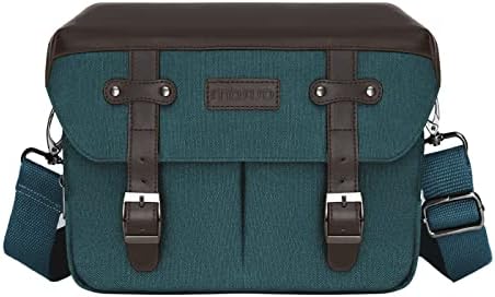 MOSISO Camera Case Crossbody Shoulder Messenger Photography Bag, Teal Green by MOSISO