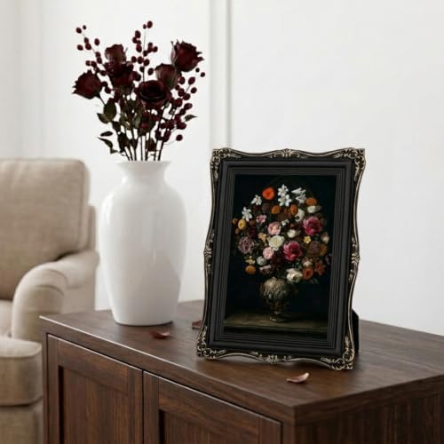 Black Vintage Picture Frame 4x6, Antique Ornate Photo Frame Décor - Image 6