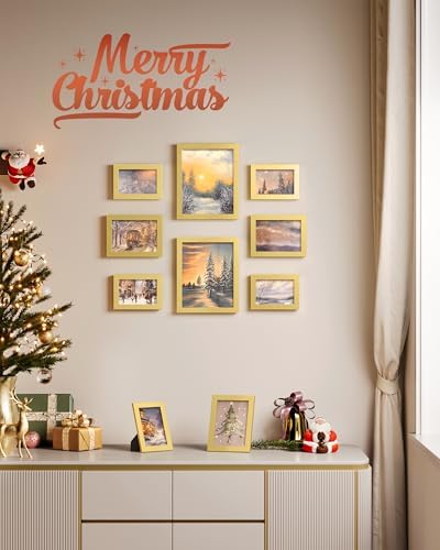 SONGMICS Collage Picture Frames, Set of 10, Glass - Image 2