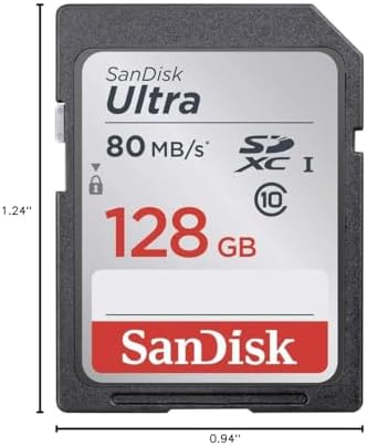 SanDisk Ultra 128GB SDXC UHS-I Memory Card up to 80MB/s (SDSDUNC-128G-GN6IN), Black - Image 3