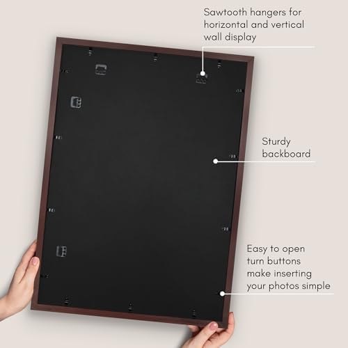 Americanflat 24x34 Poster Frame - Matted to 20x30 - Mahogany - Image 5