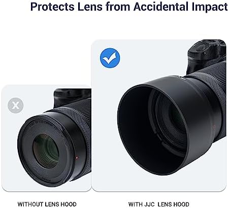 (1+1) Lens Hood for Canon R50 R100 Dual Lens Kit (RF-S 18-45mm F4.5-6.3 is STM and RF-S 55-210mm F5-7.1 is STM) Replaces ET-60B and EW-53 Lens Hood - Image 5