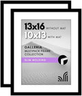 Americanflat 13x16 Picture Frame 2-Pack - Matted to 10x13 - Black by Americanflat