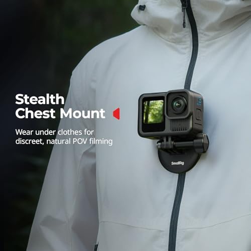 SMALLRIG Quick-Release Action Camera Magnetic Neck Mount with Chest Strap - Image 4
