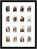 Americanflat 15x20 Picture Frame with 16 Openings for 2x3 Instant-Print Photos - Black Mini Picture Frames for Wall Display with Polished Plexiglass by Americanflat