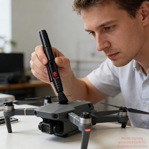 2pcs Lens Cleaning Pen with Carbon Cleaning Head and Brush for DSLR Digital Camera and Drone, Telescope, Magnifying Glass, Mobile Phone Screen, etc. - Image 3