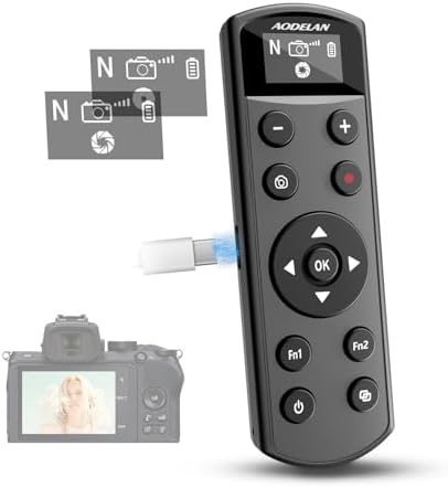 Remote Control for Nikon Camera, USB-C Rechargeable Wireless Shutter by AODELAN