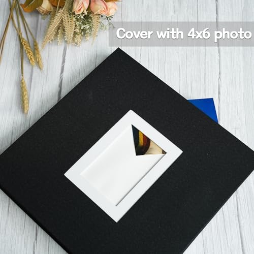 Vienrose Self Adhesive Photo Album 40 Pages for Wedding, Baby Growth, Black - Image 2