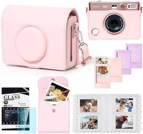 CAIYOULE Camera Case for Instax Mini EVO Instant Film Camera, Gentle Rose by CAIYOULE