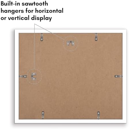 Americanflat 11.5x14 Picture Frame 2-Pack - Matted to 8.5x11 - White - Image 6