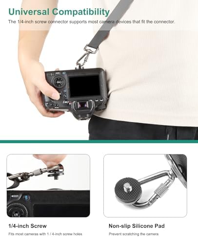 PULUZ Camera Shoulder Strap with Quick Release and Anti-Slip Soft Pad, Adjustable Camera Sling Strap for Photographers - Image 5