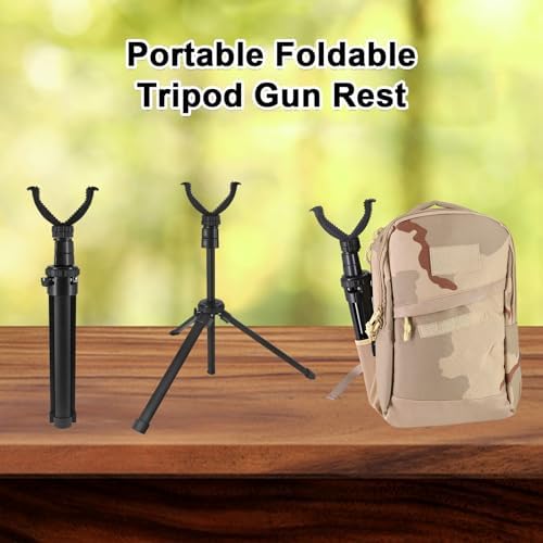 HUNTPAL Tripod Shooting Stick Rifle Table Shooting Rest, for Range Practice - Image 5