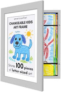 Americanflat 8.5x11 Changeable Kids Art Frame - Gray by Americanflat