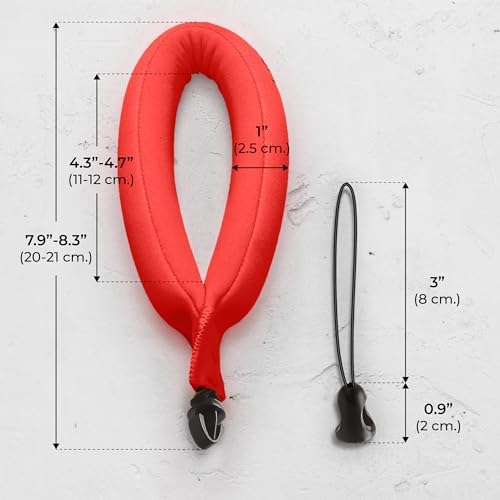 Nordic Flash Floating Wrist Strap (2-pack) for Phone & Action Camera - Compatible with GoPro Hero 13, Insta360 X4, DJI Action 5 Pro, OM System TG-7, Kodak PixPro WPZ2 & iPhone - Red & Orange - Image 6