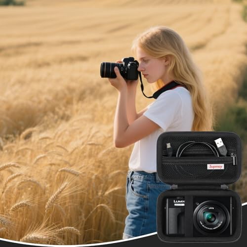 Camera Case for Panasonic LUMIX ZS99 / ZS300 Digital Camera, Black - Image 7