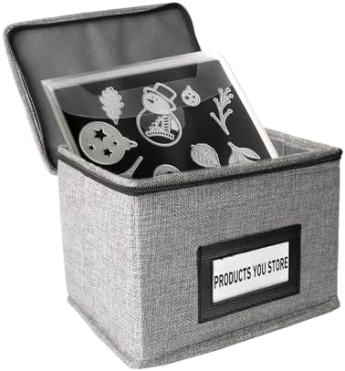 Die Cut Storage Box,Die Cut Storage Organizer,Fully-Padded Inside with Sturdy Construction, Magnetic Sheets for Dies Storage ,Scrapbooking Paper,Picture,Photo(no magnet sheet) by Mingting