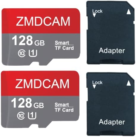 2 Pack 128GB TF Card with Adapter UHS-I U1 Class 10 Memory Card by Unknown