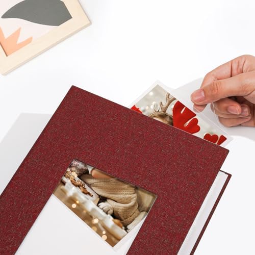 Vienrose 4x6 Photo Album, 2 Pack, 600 Photos, Red - Image 3