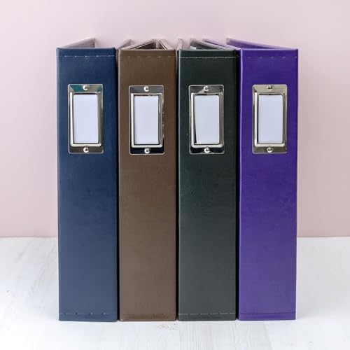 We R Memory Keepers 12x12 Photo Album - Faux Leather with 5 Page Protectors and Spine Label - Snag-Free D-Ring Scrapbooking Memory Album, Acid-Free, Dark Chocolate - Image 5