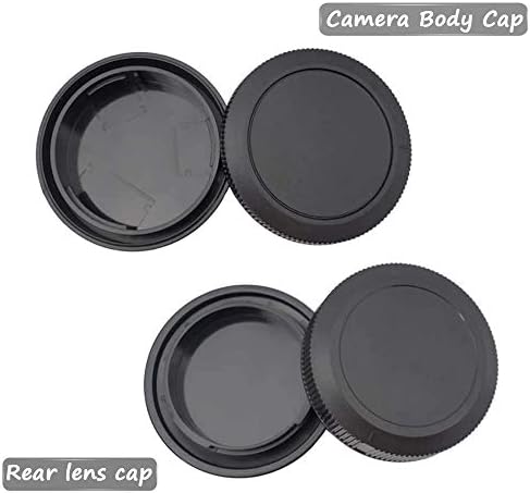 Body Cap and Rear Lens Cap for Canon RF Mount DSLR-2Sets - Image 4