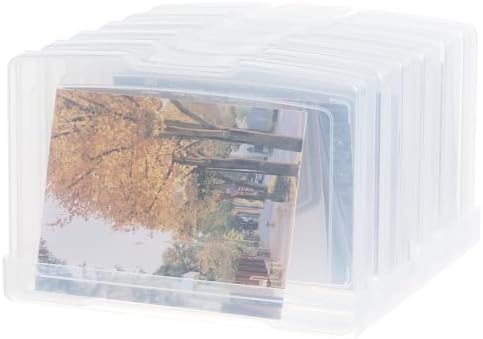 4x6 Photo Storage Cases, 6 Inner Plastic Craft Container by OMNISAFE