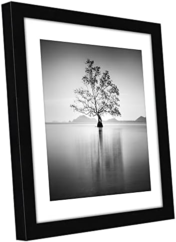 Americanflat 10x10 Picture Frame with Shatter-Resistant Glass - Use as 8x8 Frame with Mat or Display 10x10 Photo Without Mat - Signature Collection - Square Frames for Wall Display - Black - Image 6