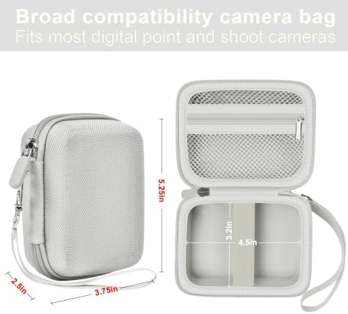 ALKOO Digital Camera Case for CAMKORY/Pouch for KODAK PixproLight Grey - Image 3