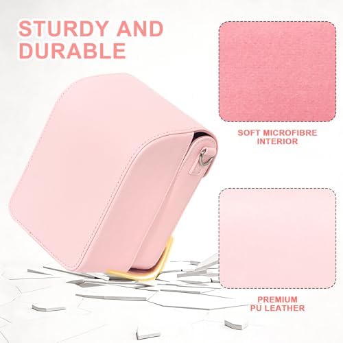 Camera Case for Polaroid Now/Now+ Gen2/3 Instant Film Camera, Pink - Image 5