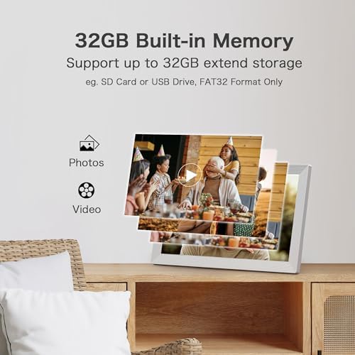 Digital Picture Frame WiFi, 15.6'' Frameo Digital Photo Frame Large Display - Image 6